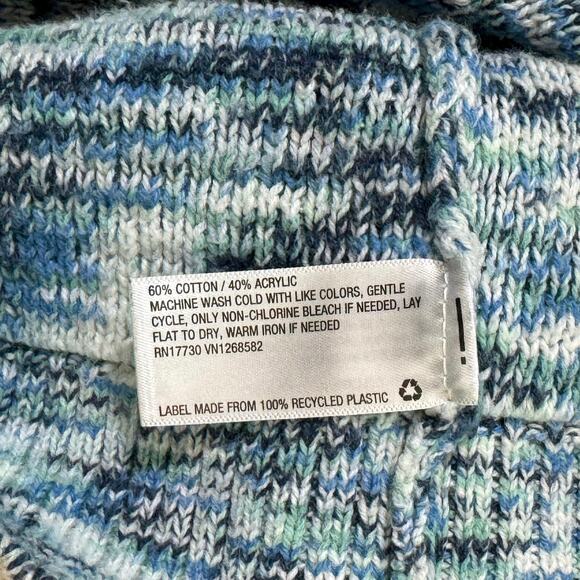 Isabel Maternity by Ingrid & Isabel Blue Space Dye Texture Knit Sweater Medium - Picture 5 of 6